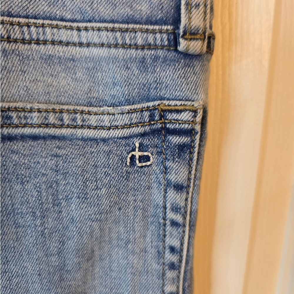 rag & bone Men's Sky Blue Slim Jeans - Picture 4 of 6